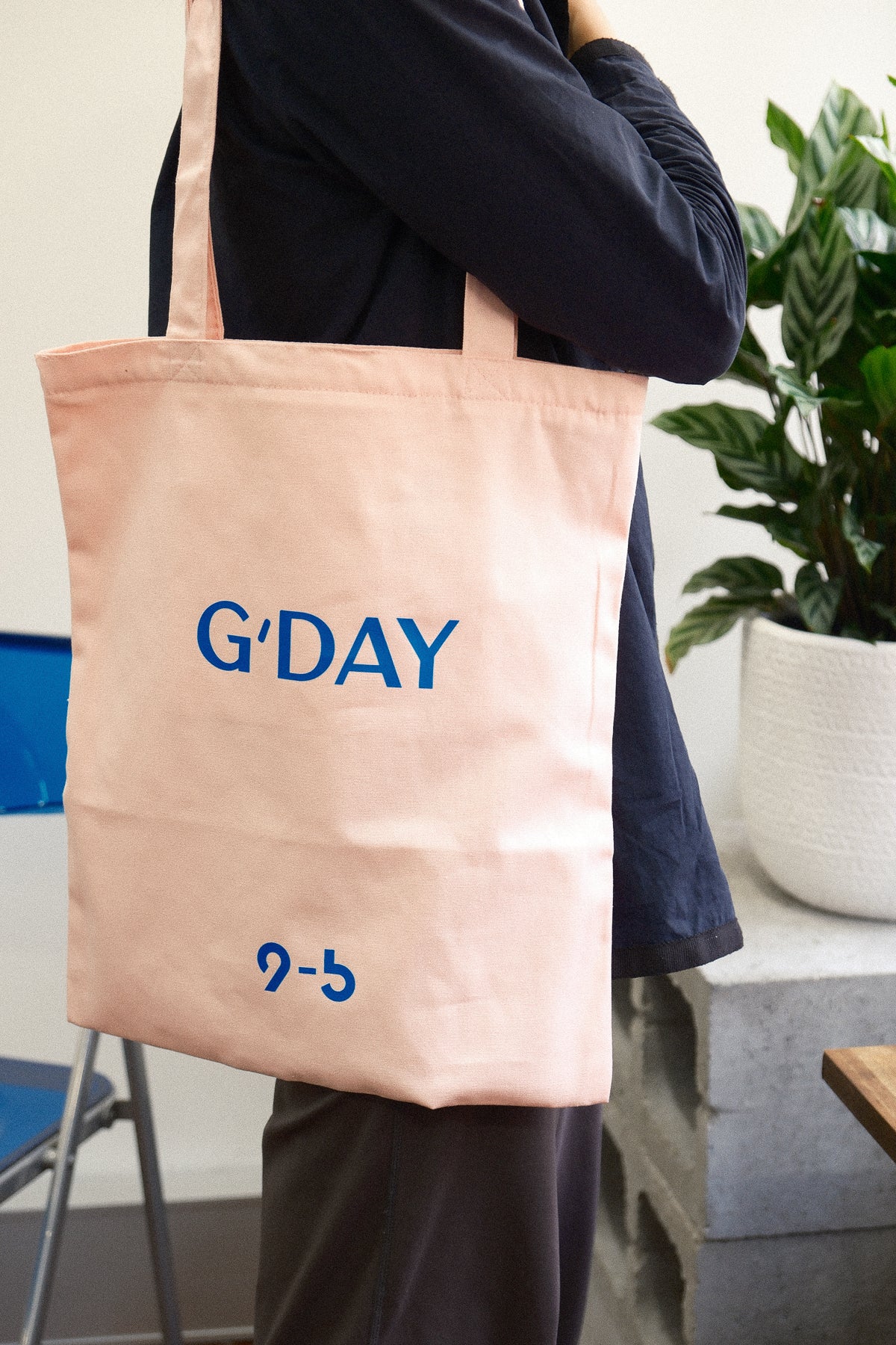 9to5 Studios_9to5 Studios Slogan Tote Bag