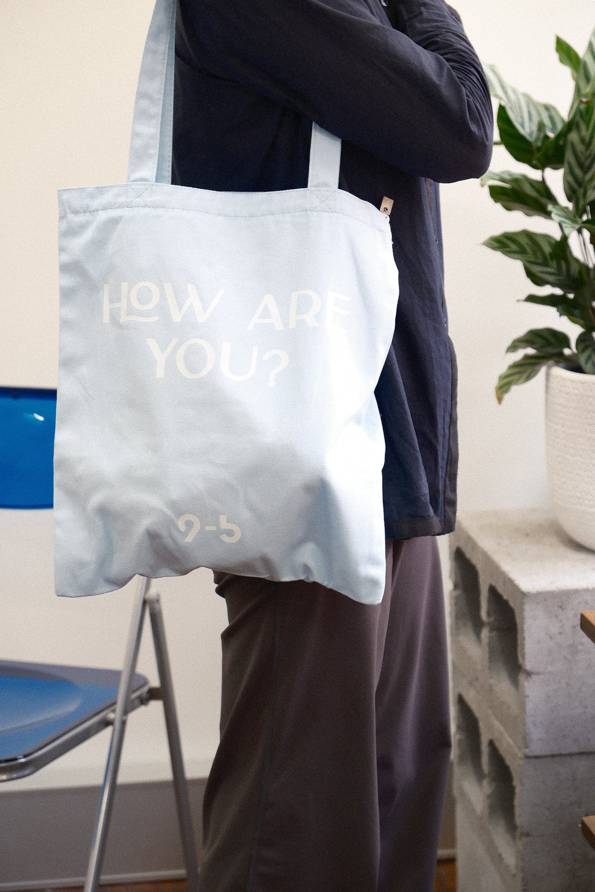 9to5 Studios_9to5 Studios Slogan Tote Bag