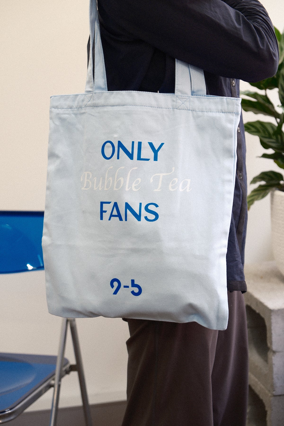 9to5 Studios_9to5 Studios Slogan Tote Bag