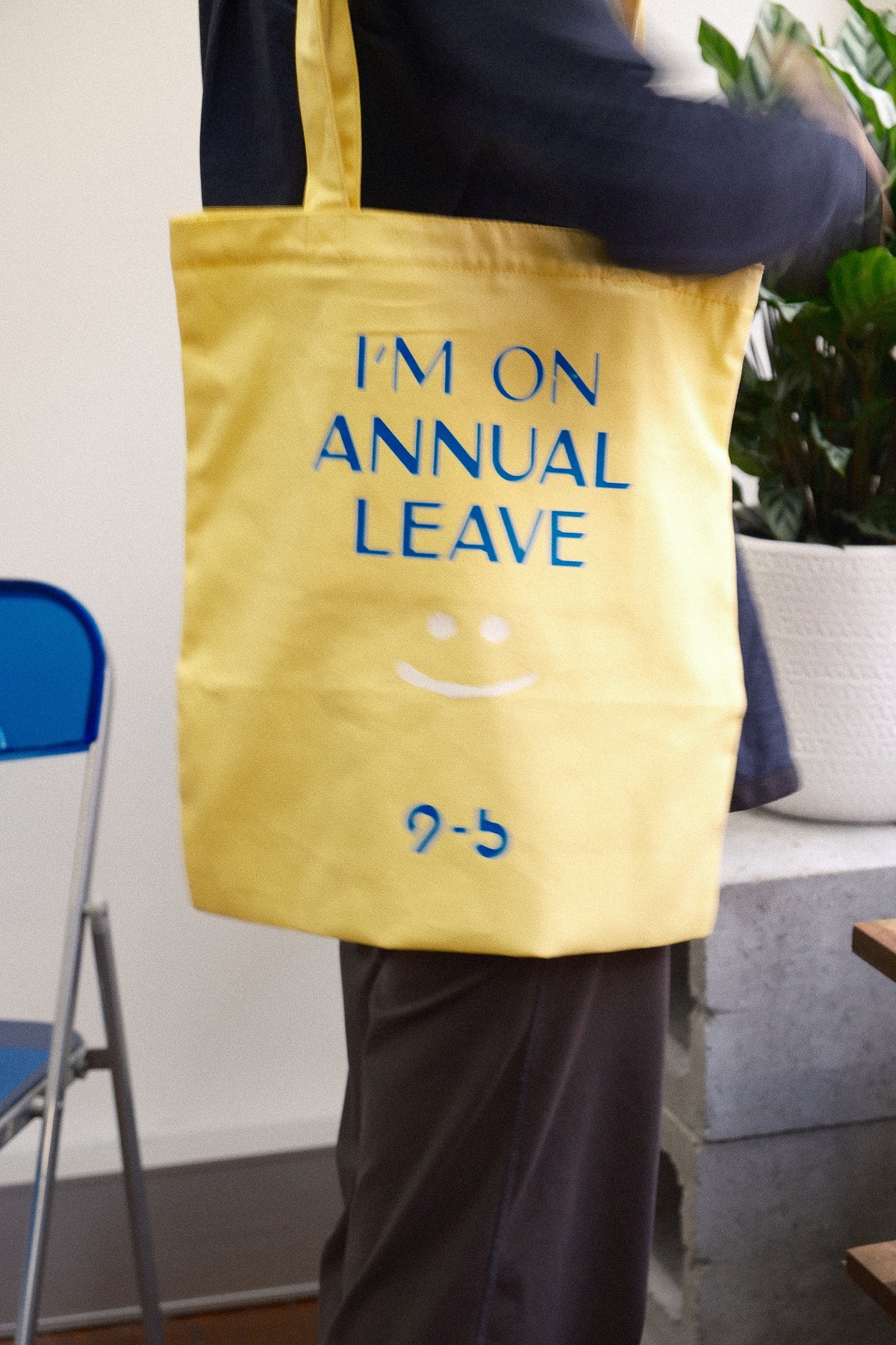 9to5 Studios_9to5 Studios Slogan Tote Bag