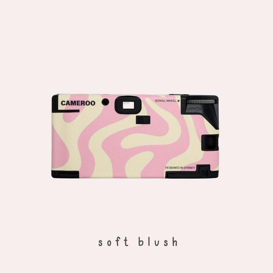 9to5studios Cameroo Disposable 35mm Film Camera Wavy - Soft Blush