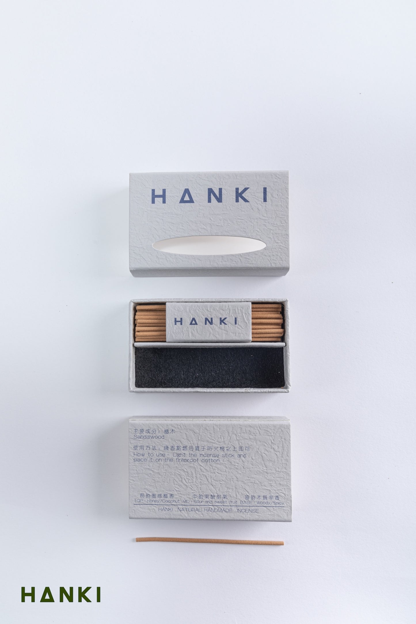 9to5 Studios_HANKI - Sandalwood Incense Travel Size