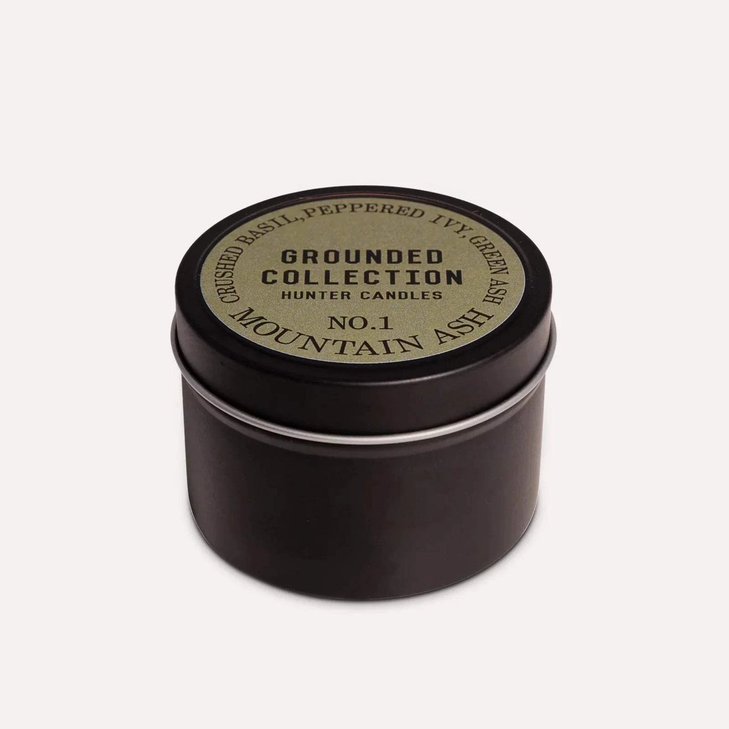 Hunter Candles NO. 1 Mountain Ash soy wax candle with crushed basil and peppered ivy fragrance