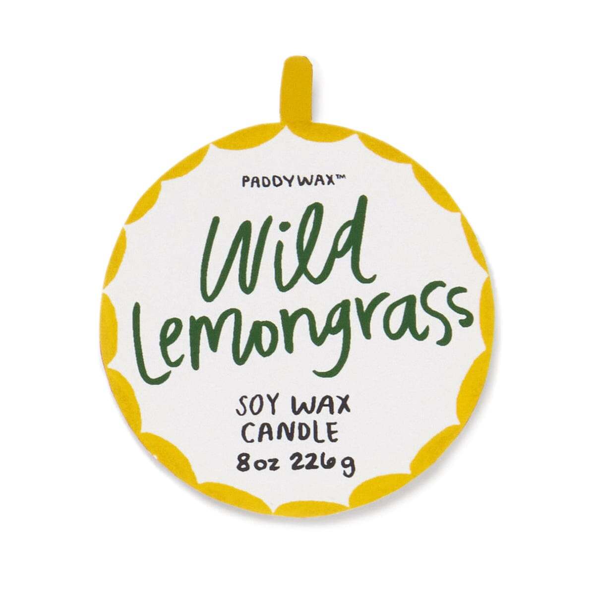 Paddywax A Dopo Snake Candle in hand-painted ceramic with wild lemongrass scent and citrus notes