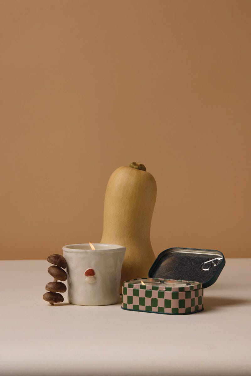 9to5 Studios_Paddywax Bistro 4.5oz/127g Mushroom Printed Tin Candle - Wild Mushroom