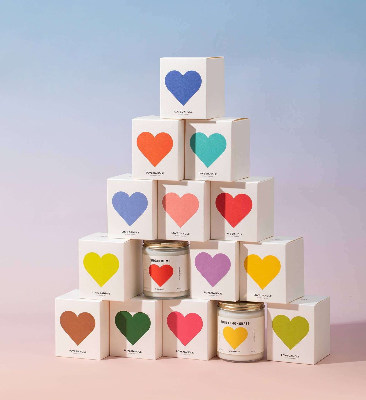 Pinkmint Candle Bush Walk soy candle with lemongrass and jasmine scent, hand-poured in Australia