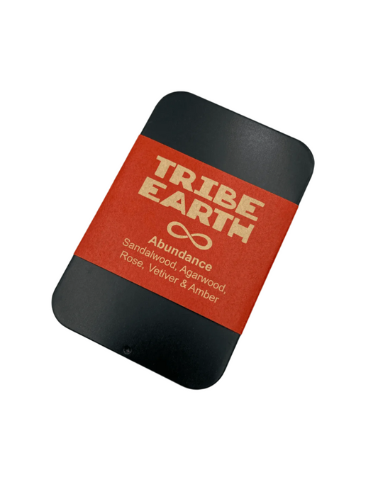 Tribe Earth ABUNDANCE Cones limited edition gold shimmer handmade incense with sandalwood, agarwood, rose, vetiver, amber, and edible glitter