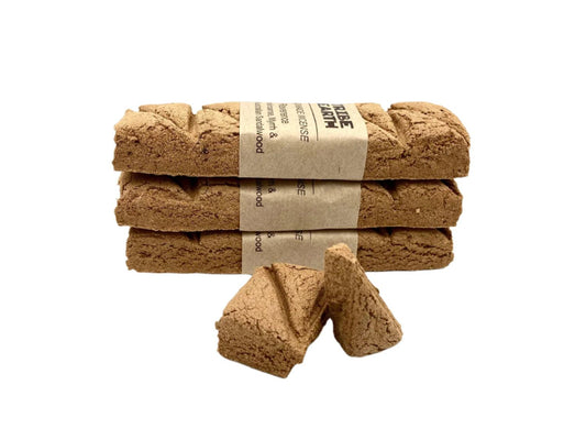 Tribe Earth REVERENCE handmade incense plank with sandalwood, frankincense, and myrrh burning