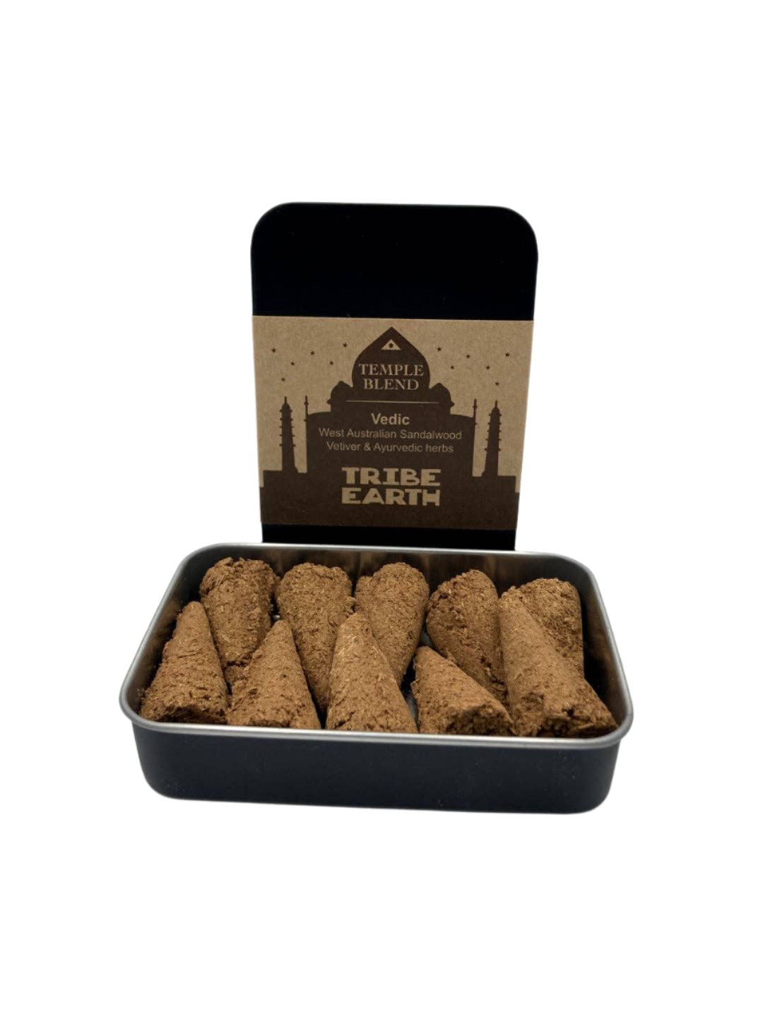 9to5 Studios_Tribe Earth VEDIC Cones - Sandalwood, Vetiver & Ayurvedic herbs