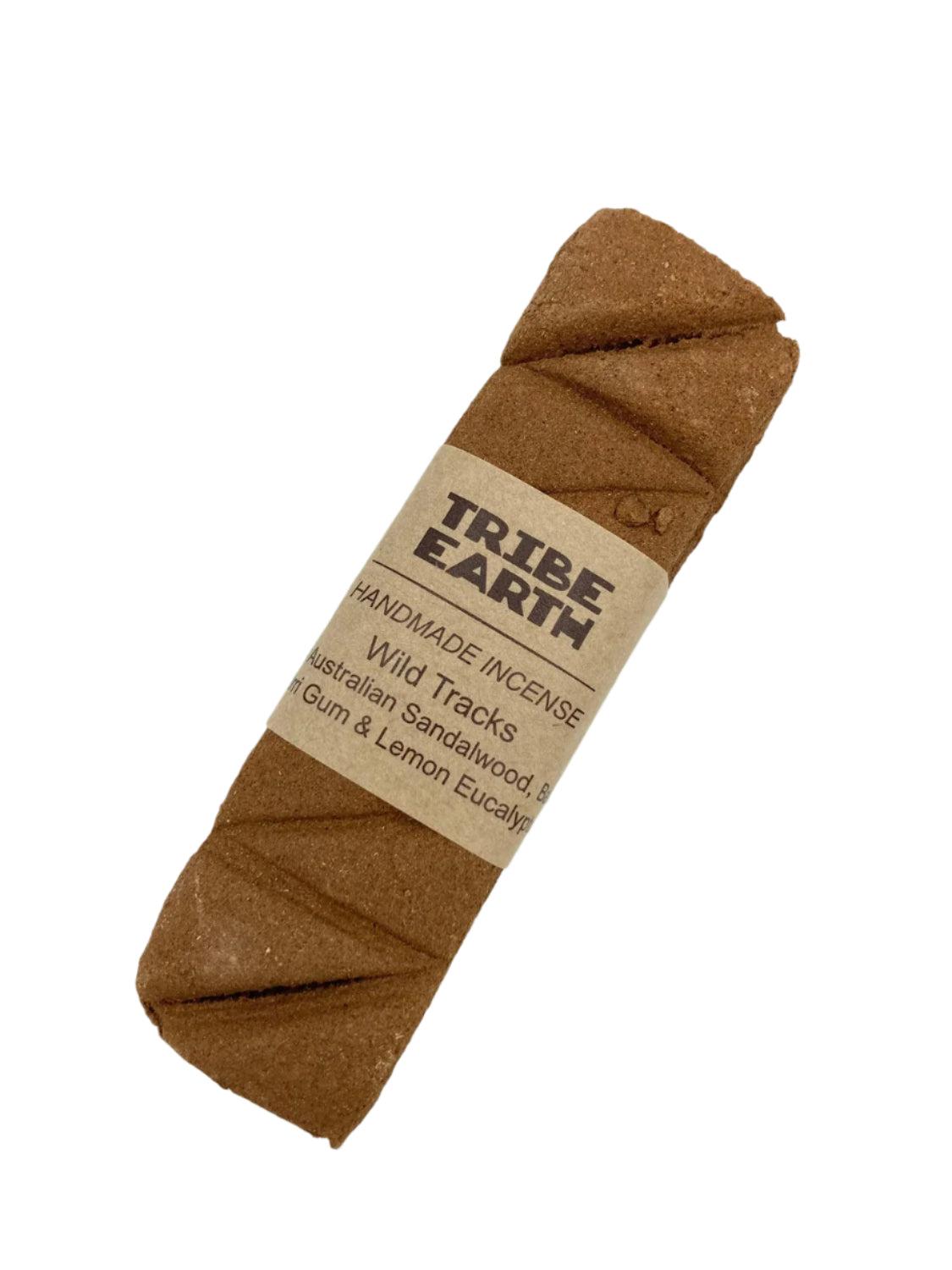 Tribe Earth WILD TRACKS Incense Plank with Western Australian Sandalwood and natural gum blend