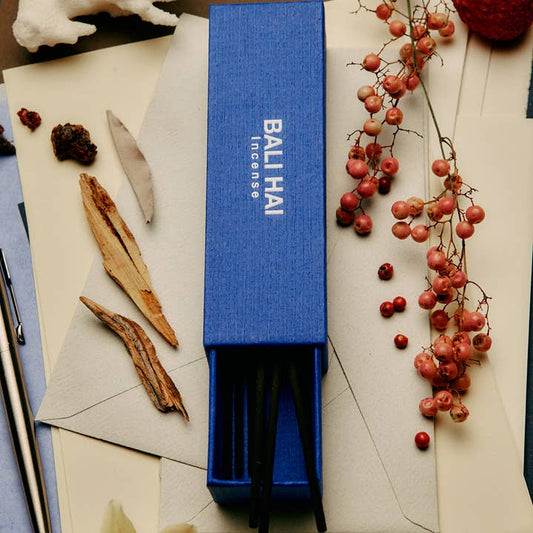 Gentle Habits BALI HAI incense sticks with tropical bergamot and black pepper scent, 50 sticks, Australian made