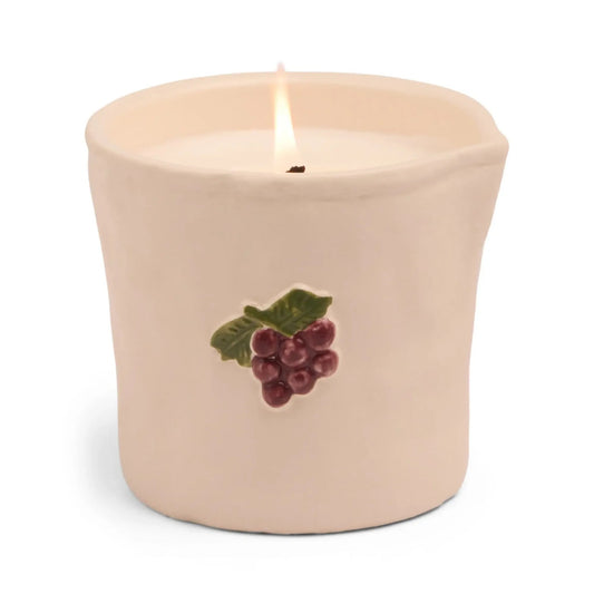 9to5 Studios_Paddywax Bistro Grapes Embossed Ceramic Candle - Bordeaux Grape Boxed