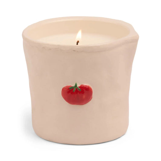 9to5 Studios_Paddywax Bistro Tomato Embossed Ceramic Candle - Heirloom Tomato Boxed