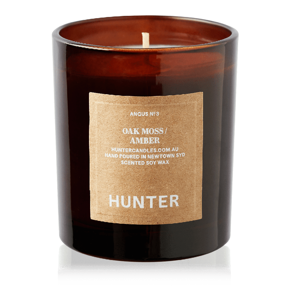 9to5 Studios_Hunter Candles - ANGUS / oak moss + amber_Australian soy wax candles