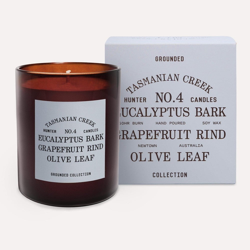9to5 Studios_Hunter Candles - NO. 4 TASMANIAN CREEK / eucalyptus bark, grapefruit rind, olive leaf_Australian soy wax candles