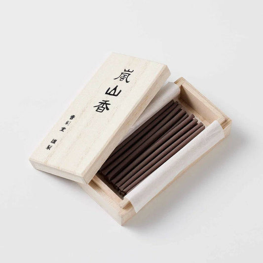 Kousaido Moonlight incense sticks with sandalwood and musk, 30 pieces, peaceful Arashiyama glow scent