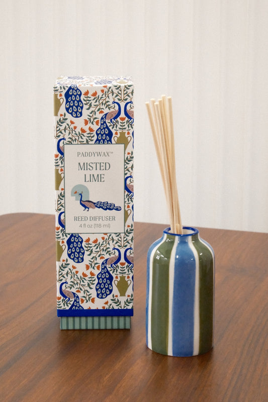 9to5 Studios Paddywax A Dopo “Peacock” Diffuser – Misted Lime