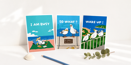 Sydney gift featuring cheeky cockatoo and Sydney city charm