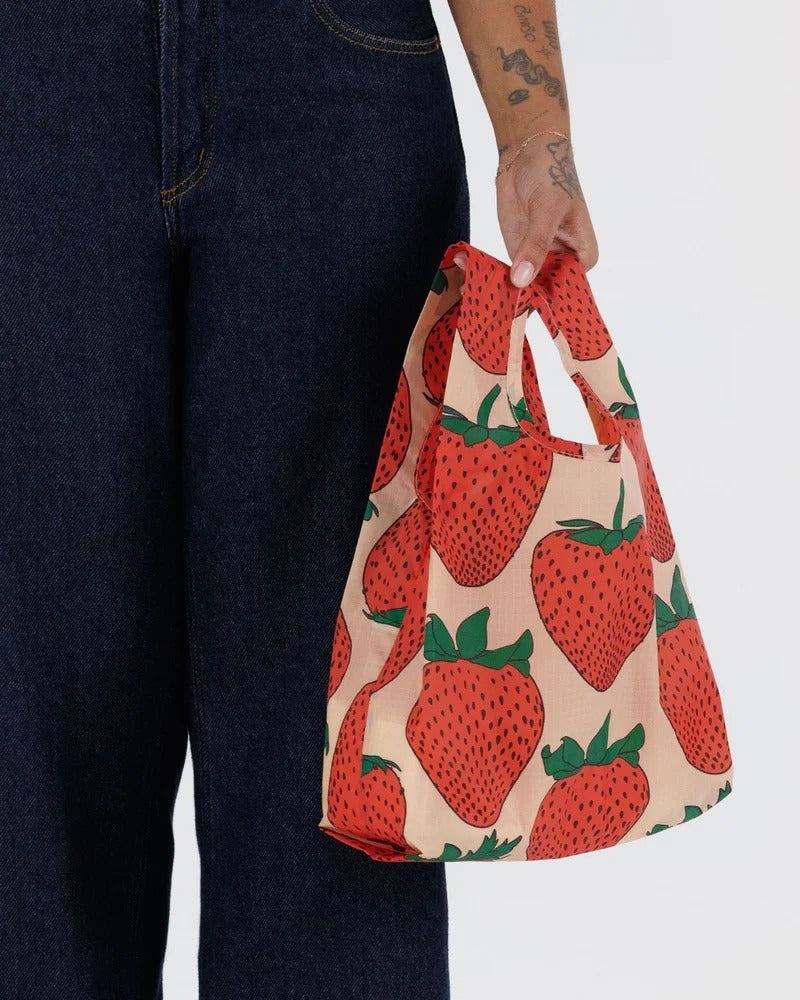 Colorful BAGGU reusable bags folded and packed, ideal for versatile Sydney day errands