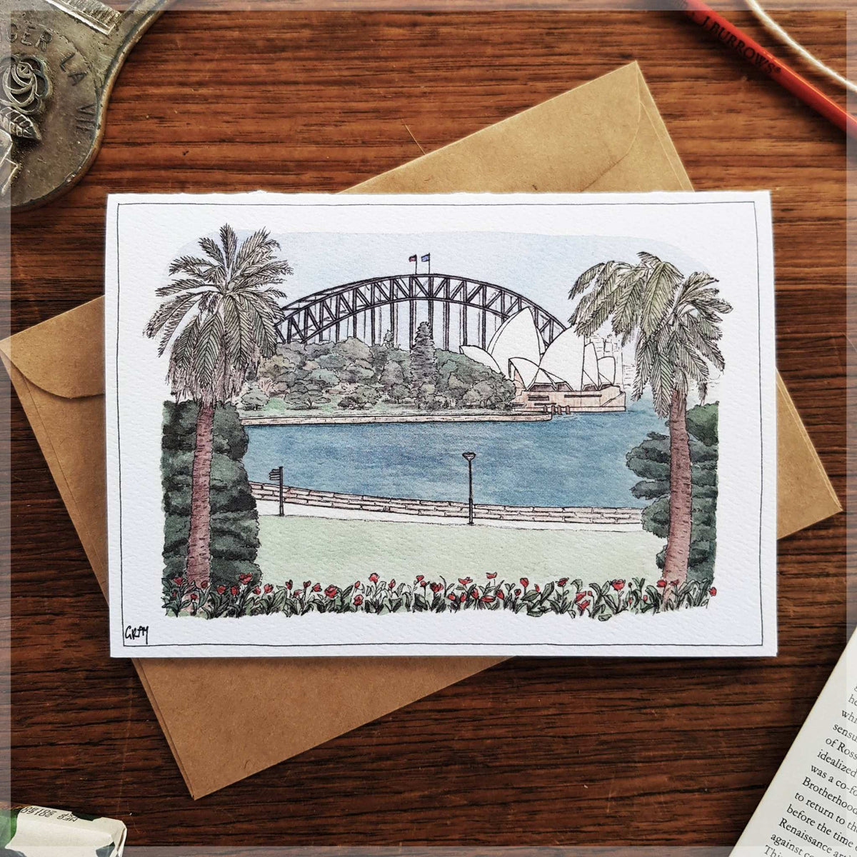 Australian illustration styles greeting card collection