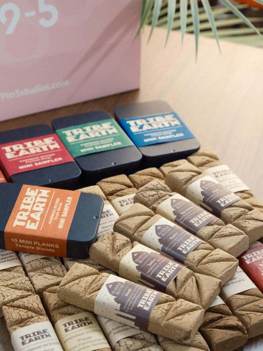Western Australian Sandalwood incense cones and planks from Tribe Earth at 9to5 Studios Sydney