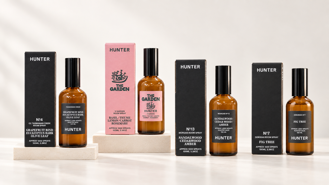 A Room Spray for Every Mood: Meet Four Hunter Candles THE HAZE Scents