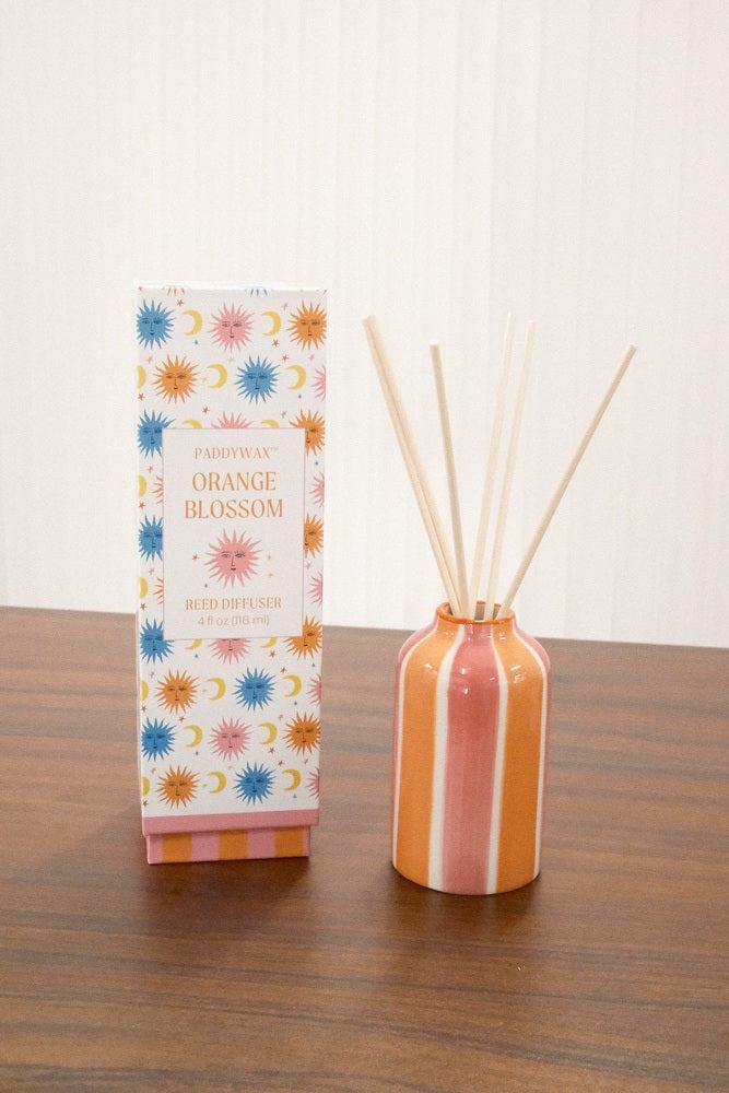 Paddywax A Dopo Sun Diffuser in ceramic vessel with orange blossom scent and sun motif