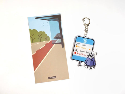 +61 Studio Bus Not Stopping cockatoo acrylic keychain