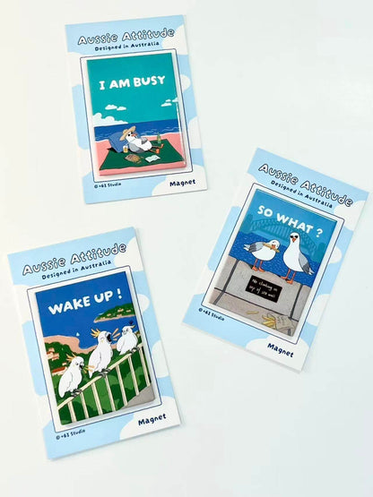 +61 Studio I AM BUSY Magnet - Aussie Attitude Series