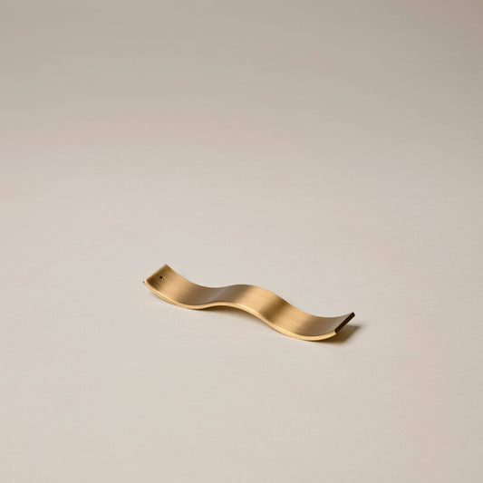 9to5 Studios_Brass Wave Incense Holder