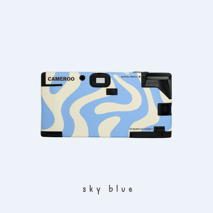 9to5studios Cameroo Disposable 35mm Film Camera Wavy - Sky Blue