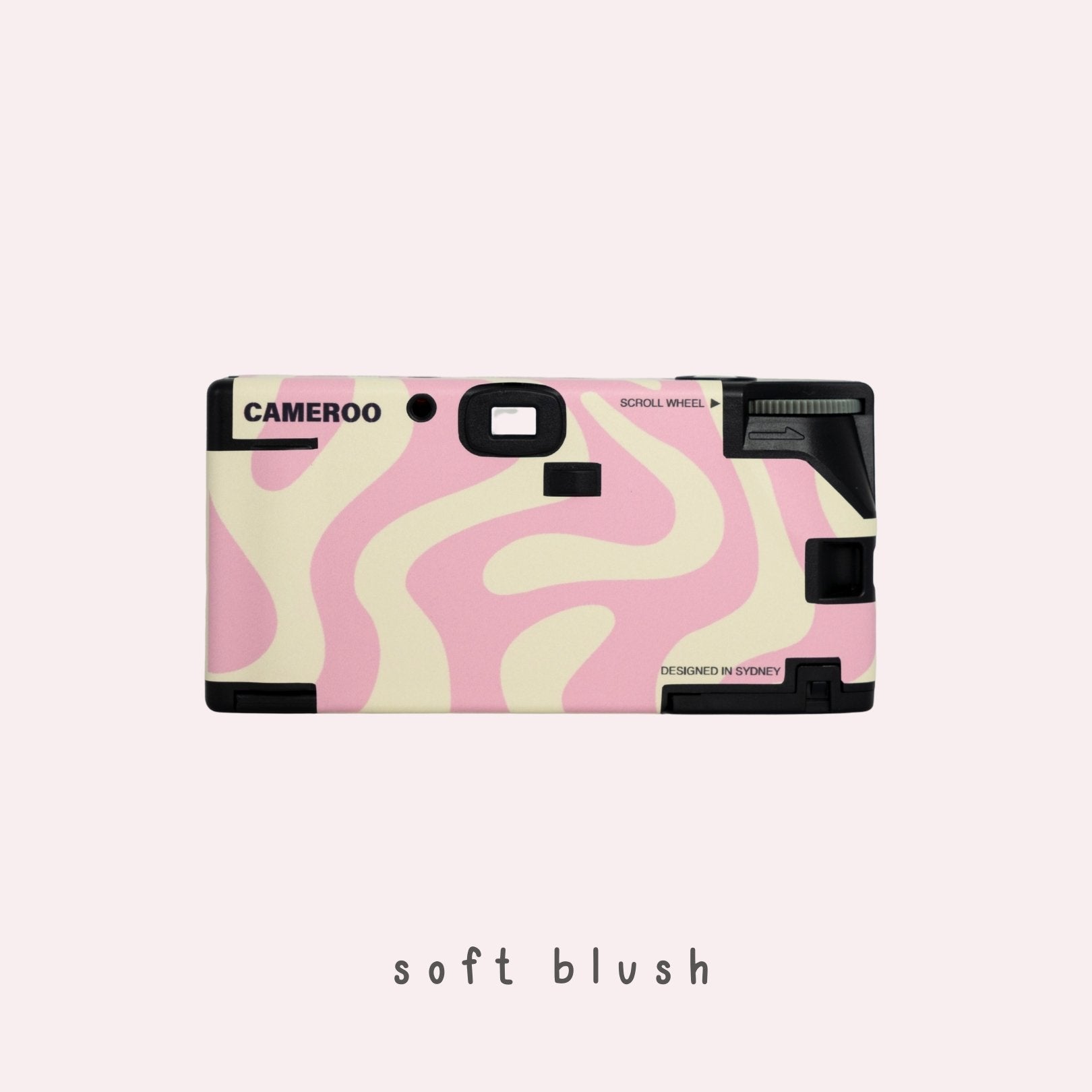 9to5studios Cameroo Disposable 35mm Film Camera Wavy - Soft Blush