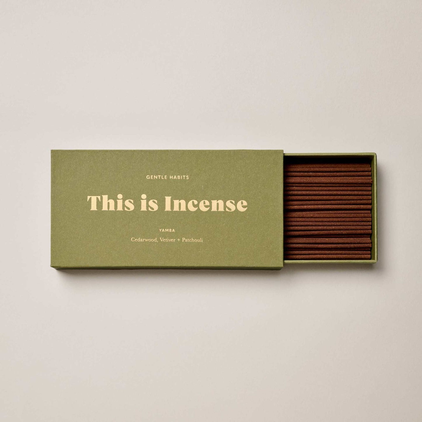 Box of Gentle Habits This Is Incense YAMBA with 60 sticks and cedarwood scent