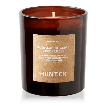 9to5 Studios_Hunter Candles - MORGAN / sandalwood + cedar wood + amber_Australian soy wax candles