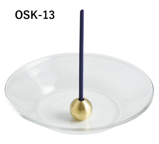 9to5 Studios_Kousaido Ball with brass top glass dish