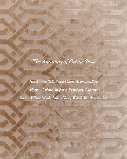9to5 Studios Odesse Crème Skin perfume scent notes on beige velvet texture