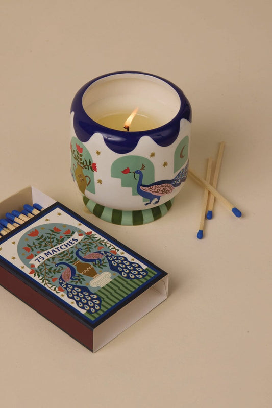 9to5 Studios_Paddywax A Dopo “Peacock” Candle – Misted Lime