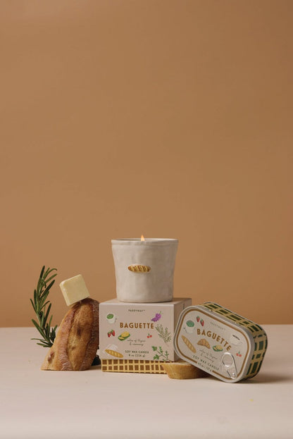 9to5 Studios_Paddywax Bistro 4.5oz/127g French Baguette Printed Tin Candle - Rosemary Thyme