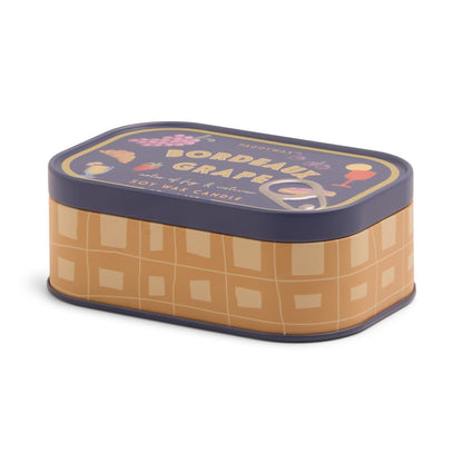 9to5 Studios_Paddywax Bistro 4.5oz/127g Grapes Printed Tin Candle - Bordeaux Grape