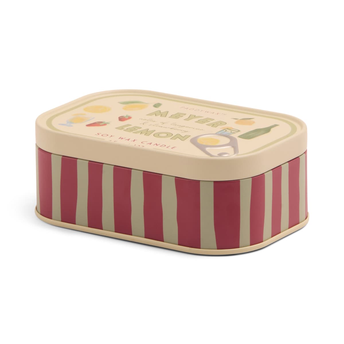 9to5 Studios_Paddywax Bistro 4.5oz/127g Lemon Printed Tin Candle - Meyer Lemon