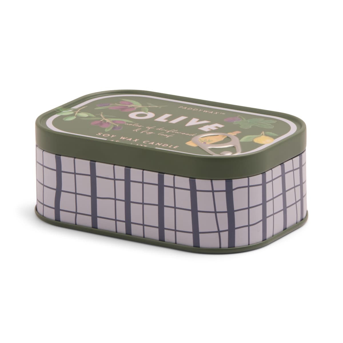 9to5 Studios_Paddywax Bistro 4.5oz/127g Olive Printed Tin Candle - Fig & Olive