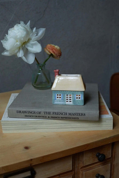 9to5 Studios_Paddywax English Cottage Style Incense & Tea Light Holder Ceramic House - Palo Santo