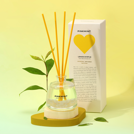 9to5 Studios_Lemon Myrtle Reed Diffuser Crystal Infused  