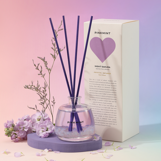 9to5 Studios_Night Sakura Reed Diffuser Crystal Infused 
