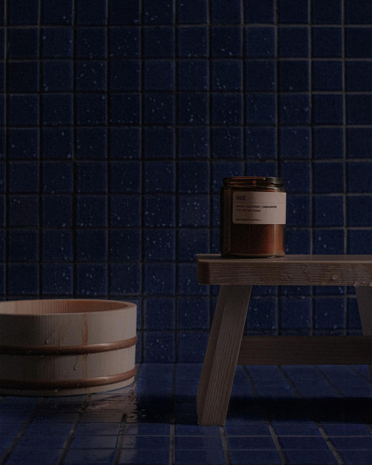 9to5 Studios_Posie Candle HUE: Hinoki / Cedarwood / Sandalwood_Australian soy wax candles