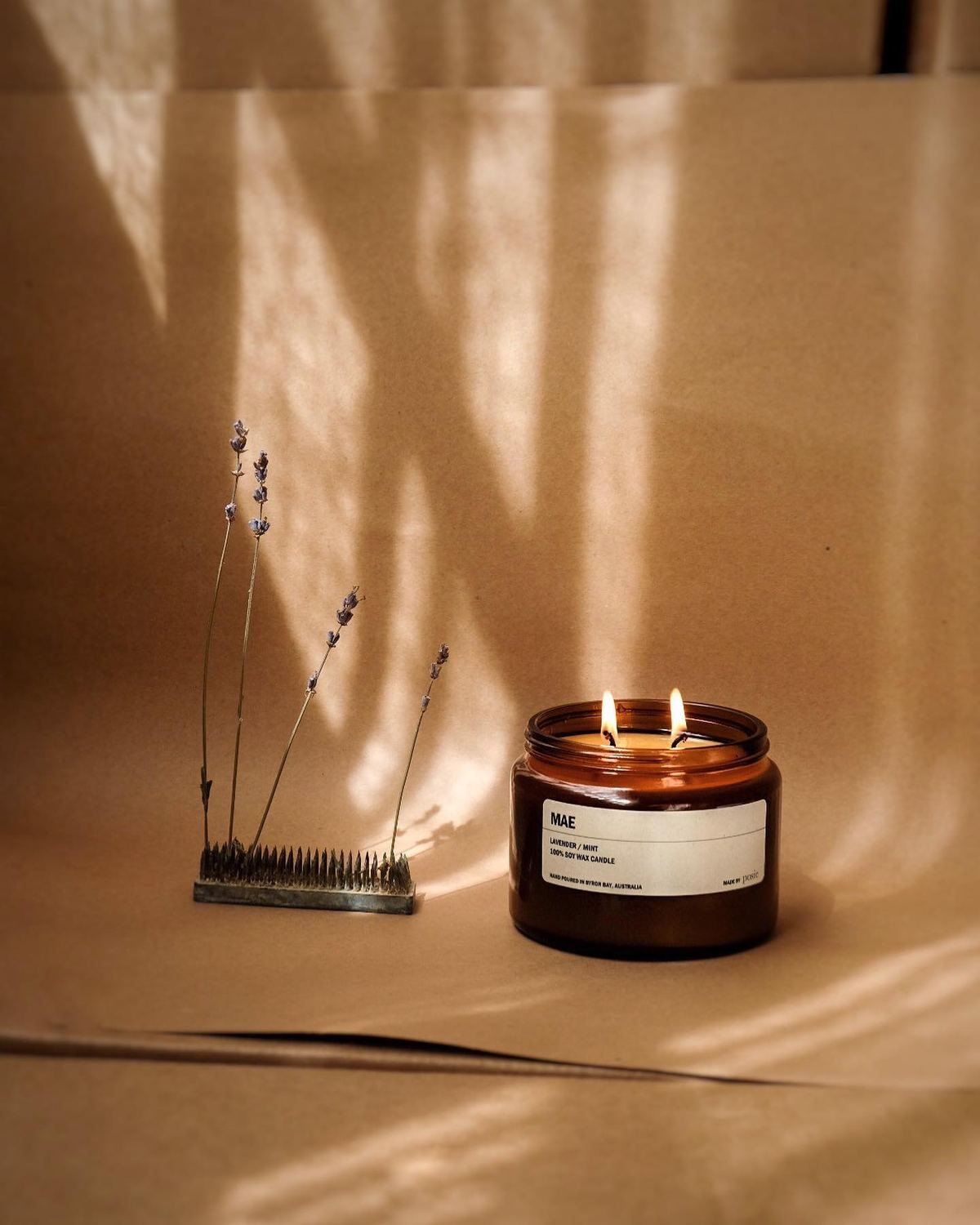 9to5 Studios_Posie Candle MAE: Lavender / Mint_Australian soy wax candles