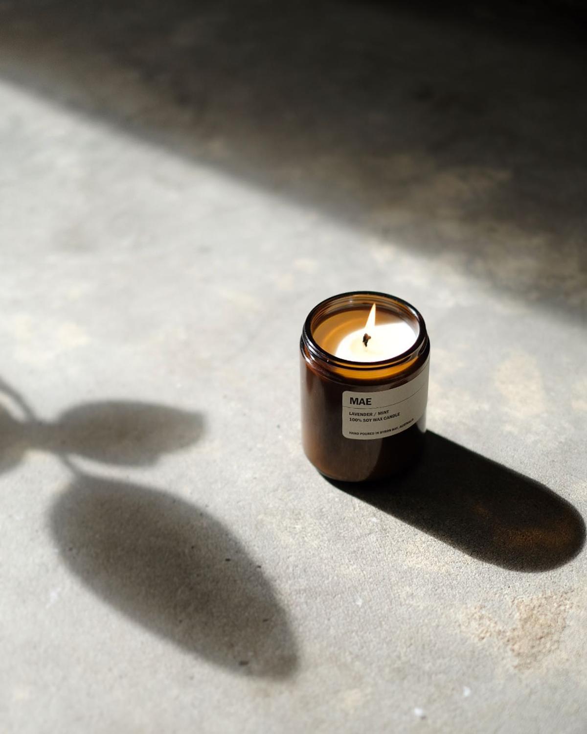 9to5 Studios_Posie Candle MAE: Lavender / Mint_Australian soy wax candles