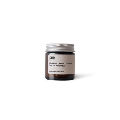 9to5 Studios_Posie Candle SUR: Cedarwood / Amber / Patchouli_Australian soy wax candles