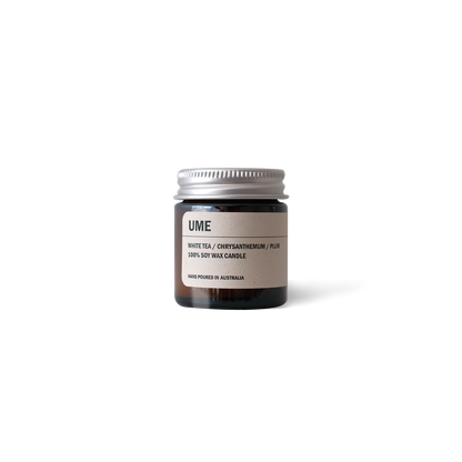 9to5 Studios_Posie Candle UME: White Tea / Chrysanthemum / Plum