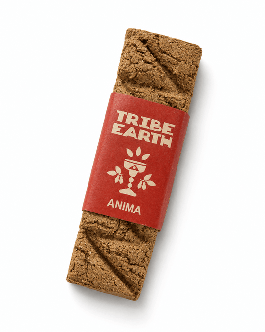 Tribe Earth Anima pure Australian agarwood incense plank burning with earthy resinous aroma